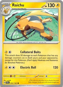 Raichu 052/162 SV05 Temporal Forces Pokemon 007705 - Picture 1 of 2