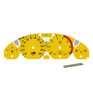 Medidor facial para BMW E46 325Ci 328Ci 330Ci 3M instrumento 300 km/h amarillo - Imagen 1 de 4