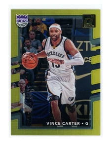 Holograma Panini Donruss 2017-18 dorado/10 Vince Carter #126 Kings Grizzlies - Imagen 1 de 2