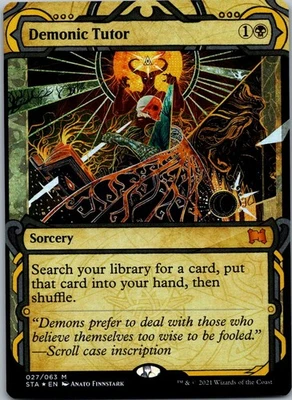 Demonic Tutor M Strixhaven: Mystical Archives 27 NM FOIL - Image 1 of 2