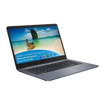 Asus E406n / Intel Celeron N3350 2.4GHZ / 4GB RAM / 64GB eMMC / Win 10 Home - Image 1 of 4