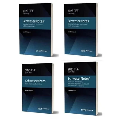 CFA Level 1 2025 Kaplan Schweser Notes – Full 4 Book Set – Brand New Sealed - Image 1 of 2