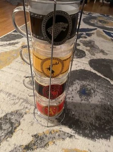 Game of Thrones Stacking Mugs Set HBO 4 Mugs HTF RARE - Picture 1 of 12