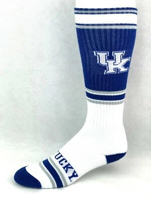 Kentucky Wildcats Blue Gray & White Striped Tall Crew Socks - Image 1 of 2