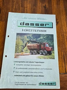 DASSER Forsttechnik Programm Forsttraktoren Schlepper Traktor Prospekt 52 - Bild 1 von 2