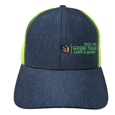 Sombrero de camionero verde pulgar césped y jardín Snapback malla trasera talla única múltiple Foto 1 de 4