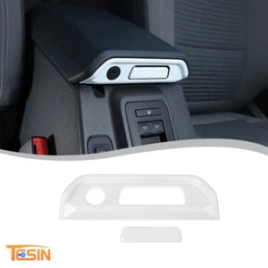 Inner White Armrest Box Switch Button Trim Cover For Ford Bronco 21+ Accessories - Picture 1 of 13