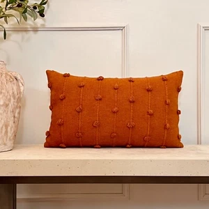 Boho Rust Throw Pillow Cover 20x12 Inch - Picture 1 of 3