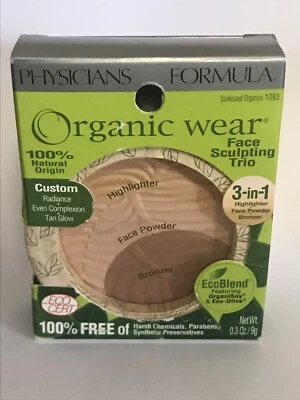 Physicians Formula Organic Wear Face Sculpting Trio, # 1093 Sunkissed Organics - Image 1 of 2