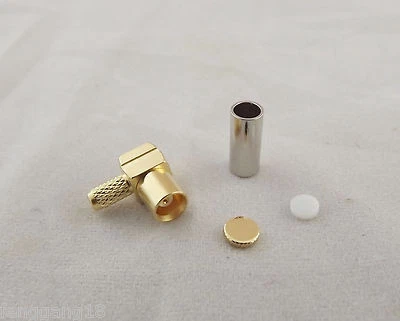 1pcs MCX Female Jack Right Angle Crimp for RG174 RG316 LMR100 Cable RF Connector - Image 1 of 4