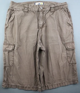 Women's Caribbean Poplin Cargo Shorts Lightweight Cotton Brown Size 10 (30x10) - Picture 1 of 8