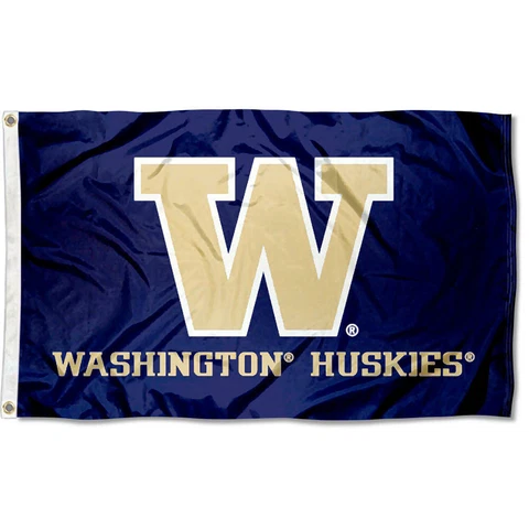 University of Washington Huskies Flag UW Large 3x5 Cover