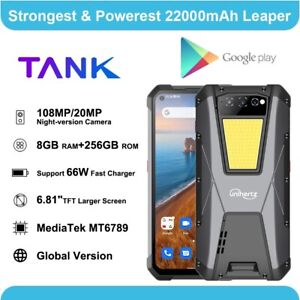 Unihertz Tank 22000mAh 90Hz IP68 Phone 108MP+20MP Night Vision Face ID 8GB+256GB
