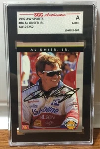 AL UNSER JR signed 1992 AW Sports #84 - Motorsports HOF - AUTHENTICATED - Picture 1 of 1
