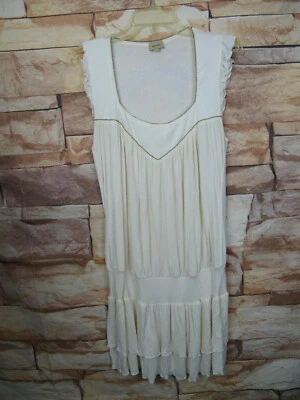 Vestido Ella Moss Talla L Blanco/Marfil 96% Viscosa/Spandex Foto 1 de 4