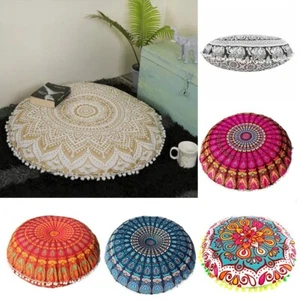 43CM Round Pattern Pillowcase Bohemian Cushion Cover Floor Cushion Pillows Cover - Picture 1 of 54