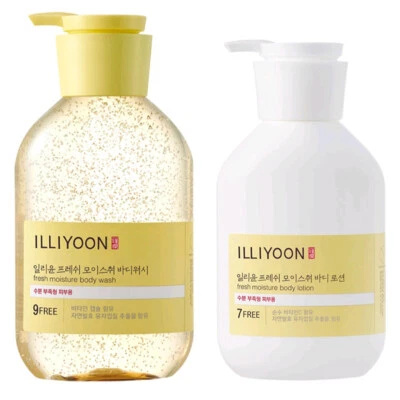 Illiyoon Fresh Moisture Body Lotion 350ml+Body Wash 500ml/Less Sticky/Korea - Image 1 of 4
