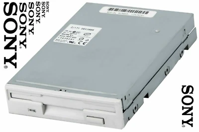 Fdd Sony 1.44MB Floppy Drive Computer Internal White Like A New - Image 1 of 4