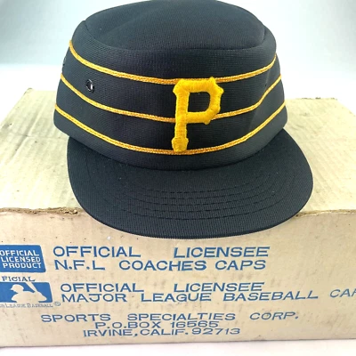 Vintage Pittsburgh Pirates Hat Cap Youth 2-4 Black Pillbox Sports Specialties - Image 1 of 4