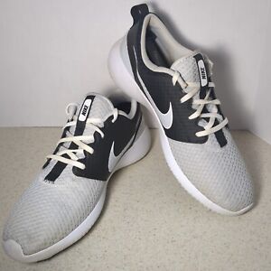 Nike Roshe G Men's Size 10.5 Golf Shoes CD6065-015 Platinum/Black Spikeless