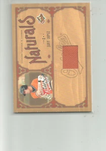 2005 LEATHER AND LUMBER NATURALS JERSEY #10 JAVY LOPEZ 050/100 - Picture 1 of 2