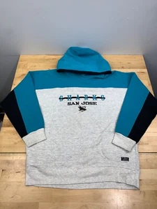 Vintage NHL San Jose Sharks Hoodie Mens M Pullover Embroidered 11403 - Picture 1 of 9