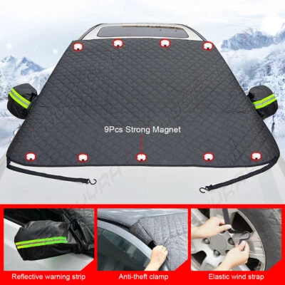 Cubierta de parabrisas para hielo y nieve para Honda con cubierta de espejo lateral pesada A+ Foto 1 de 4