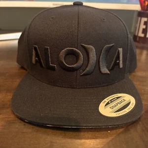 Hurley Black Snapback Aloha Snap Hats FFSN MSRP $30 Hawaii - Picture 1 of 5
