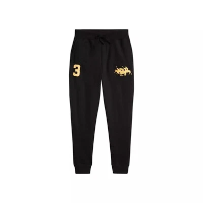 Polo Ralph Lauren Para hombres Talla 2XL-Alto Año Nuevo Lunar Dorado Triple Pony Negro Jogger Foto 1 de 4