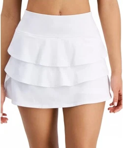 ID IDEOLOGY Plus Size Flounce Skort Bright White Skirt 2X Inner Short  - Picture 1 of 7