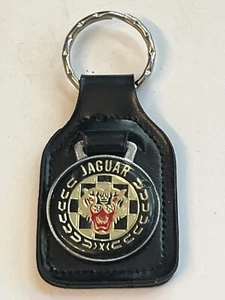 RARE 1960s VINTAGE ORIGINAL JAGUAR GROWLER LEATHER KEYCHAIN/FOB/ENGLAND/LQQK 👀 - Picture 1 of 15
