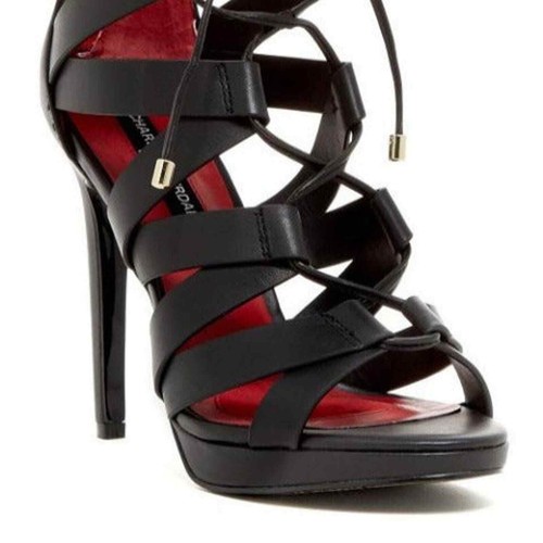 JORDAN Charles Jourdan Jackie sandali stringati STILETTO TG 9