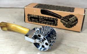 VTG Hostess Meat Tenderizer Roller #343 with Bakelite Handle New in Box - Picture 1 of 11