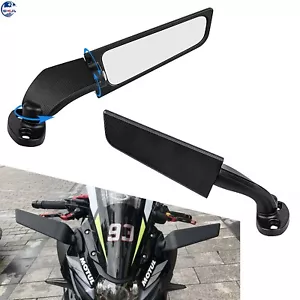 For BMW S1000RR Rearview Mirrors Wind Wing Adjustable Rotating Rearview Mirror - Picture 1 of 23