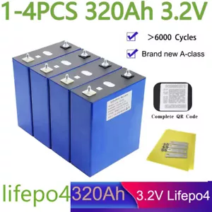 Batería de litio 3.2V 320Ah LiFePO4 320Ah batería solar instalación solar RV - Imagen 1 de 13