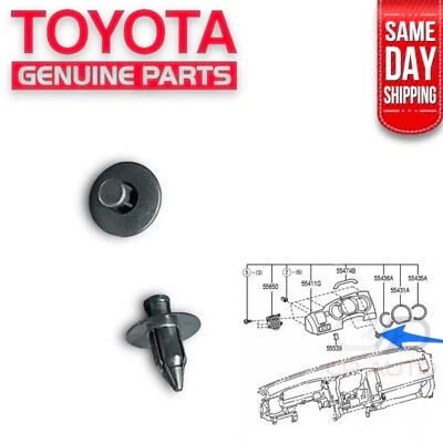 05-14 TOYOTA TACOMA INSTRUMENTO TABLERO CLIPS PANEL MOLDURA CLIP NEGRO OEM NUEVO Foto 1 de 4