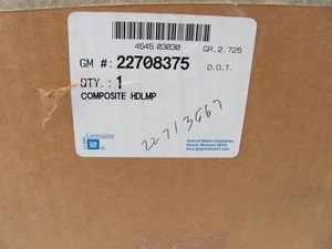 Faro delantero derecho RF 2003 2004 2005 Pontiac Sunfire NOS GM 22708375 - Imagen 1 de 11