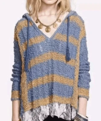 Suéter con Capucha FP FREE PEOPLE Crocheted S Excelente Estado Foto 1 de 4