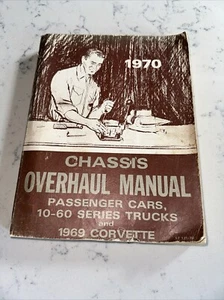 1970 Chassis Overhaul Manual Chevrolet Trucks Chevelle Nova 69 Corvette M Carlo - Imagen 1 de 5
