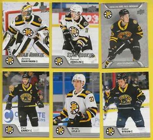 2020-21 Upper Deck AHL Providence Bruins Set (6 w/ Swayman Studnicka Asselin SPs