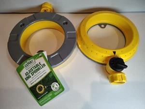 2x Anillo de rociador ajustable estacionario experto jardinero resistente 900 pies cuadrados nuevo - Imagen 1 de 5