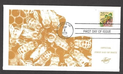 2281 Hunt Cachet FDC - Honey Bee 25 cent Coil stamp - Image 1 of 2
