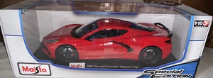 1:18 maisto 2020 Corvette Stingray American Muscle Sports Super Car DDE Red - Picture 1 of 7