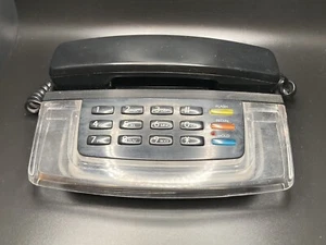 Vintage 80's Radio Shack Real Neon Blue Light Phone Krystalite Telephone - Picture 1 of 5