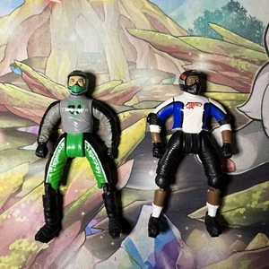 2001 Jakks Pacific Road Champs Xcelerators Motorized Bikes Figure Lot Of 2 - Picture 1 of 6