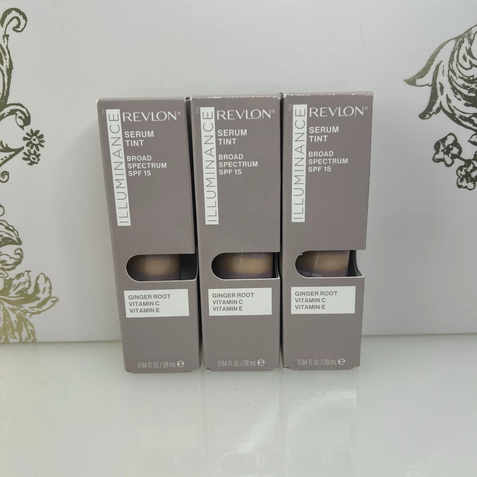 Revlon Illuminance Serum Tint Color 605 Rich Mahagony Size 0.94 oz Lot Of (2)