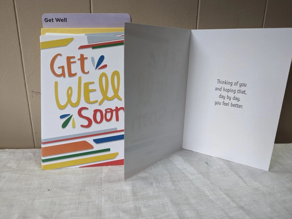 Get Well Soon - Hallmark Heartline Card with Envelopes - Pack of 14 - Image 1 of 1