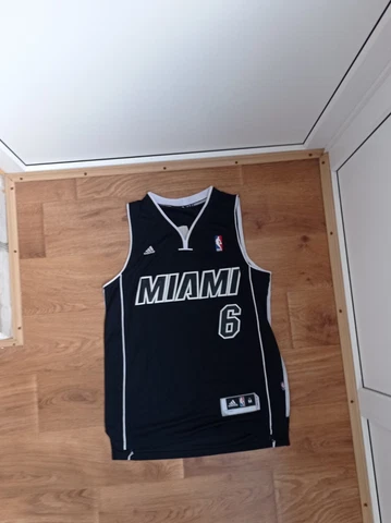 MIAMI HEAT NBA BASKETBALL JERSEY SHIRT  LEBRON JAMES #6 MENS SZ M Medium Cover
