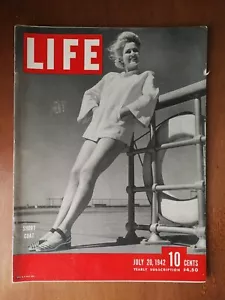 Life Magazine 20. Juli 1942 Teresa Wright russische Schlachtfront Jeep Fotos 125 - Bild 1 von 2