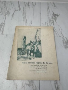 Indiana University Founders Day Exercise 1955 135th Anniversary - Picture 1 of 2